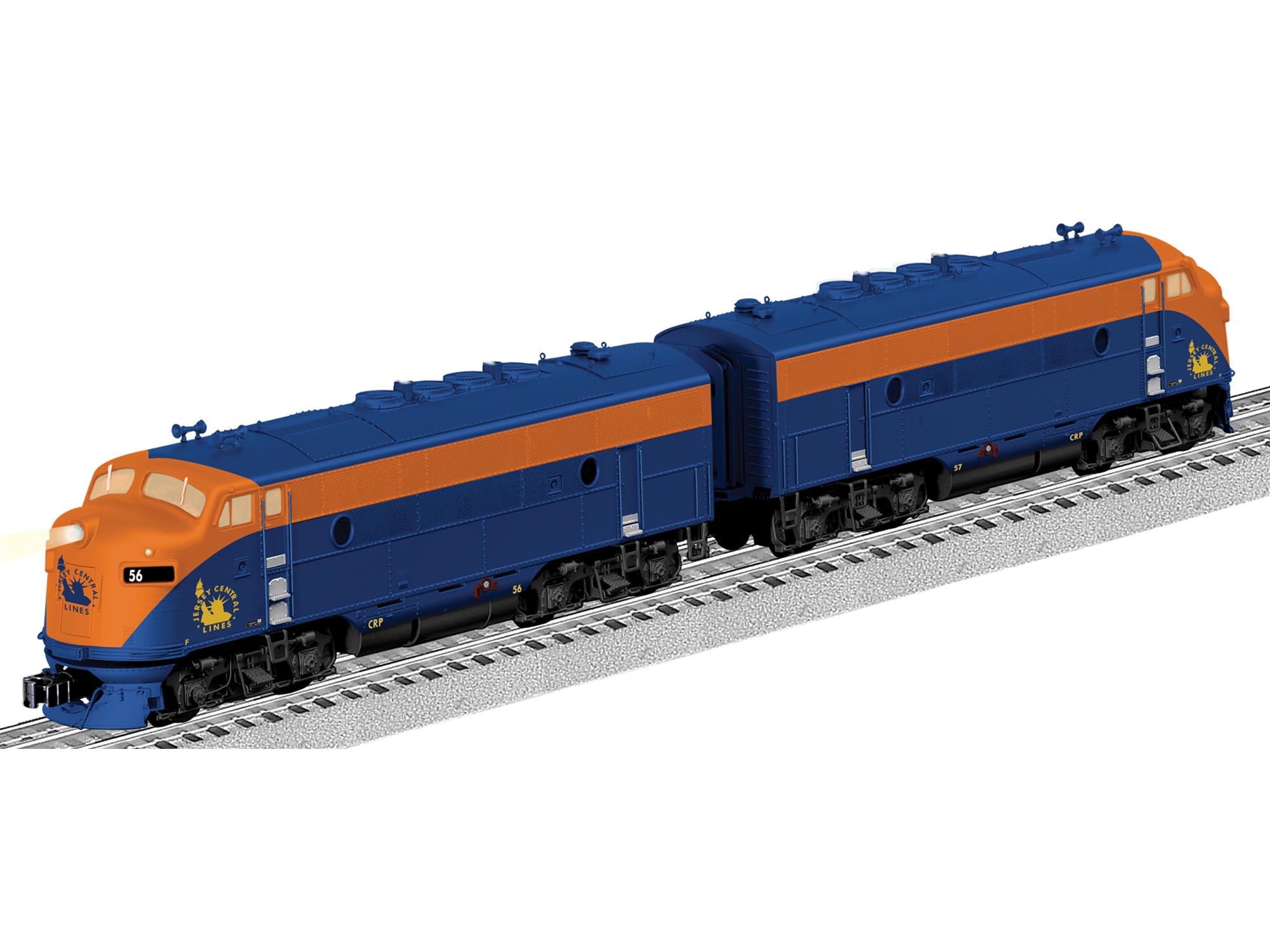 Jersey Central LEGACY Scale F3 AA Diesels (PWR 56 & DMY 57)
